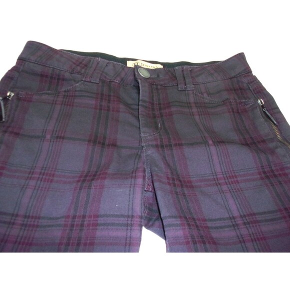 Democracy Size 8 Ab Technology Gray Plaid Pants Jeans Cotton Blend Stretch - Picture 3 of 8